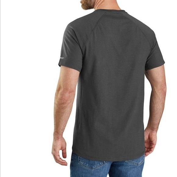 Carhartt Force Relaxed Fit Midweight Short-Sleeve Block Logo Graphic T-Shirt NWT - Picture 2 of 12